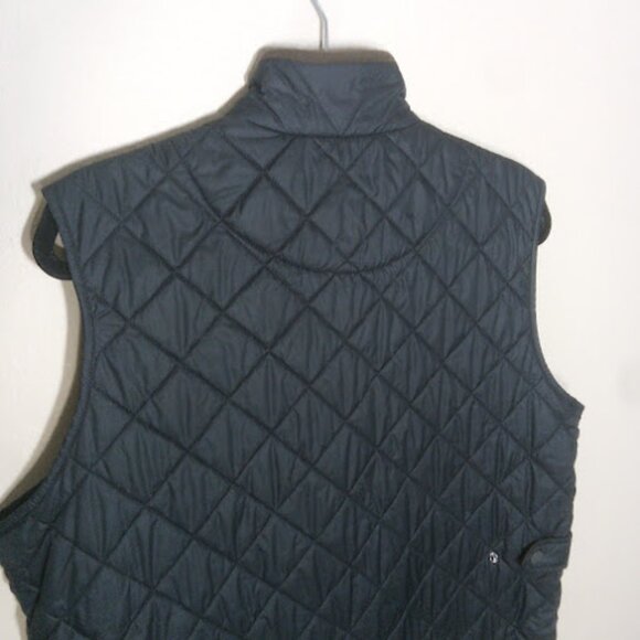 PETER MILLAR | Mens Navy Blue And Brown Hudson Lightweight Quilted Winter Vest M - Picture 8 of 15